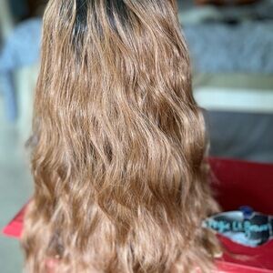 Luxurious Wavy Brown Hair Wig